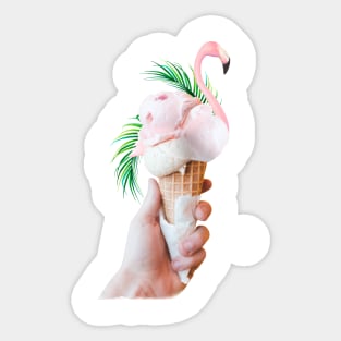 Tropical Ice Cream Sticker